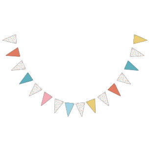 Star Confetti (Retro -Solids) Bunting
