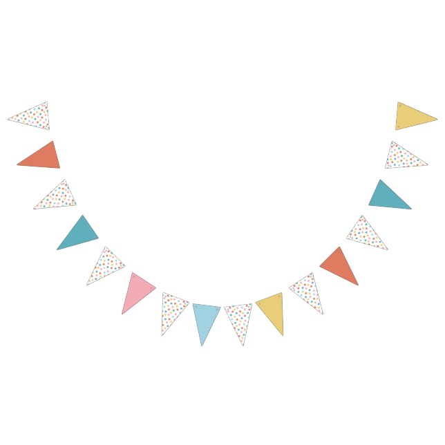 Star Confetti (Retro -Solids) Bunting (All)