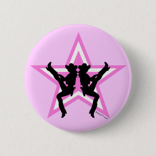 Star Cowgirls P Button
