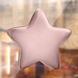 Star Custom Premium 3D Blank Award Medal Rose Gold