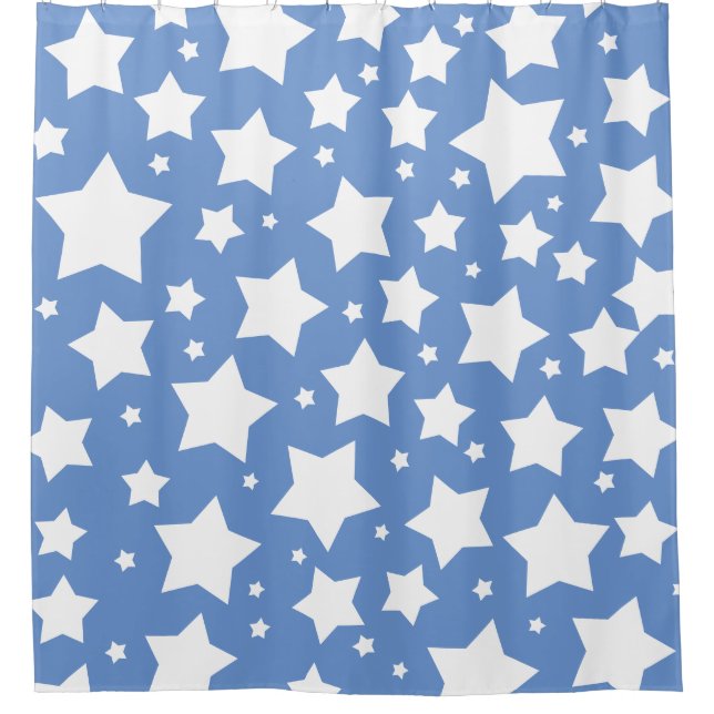 Star Design Shower Curtain (Front)