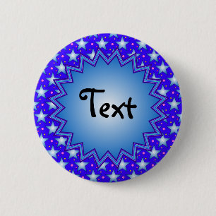 Star Design Template 6 Cm Round Badge