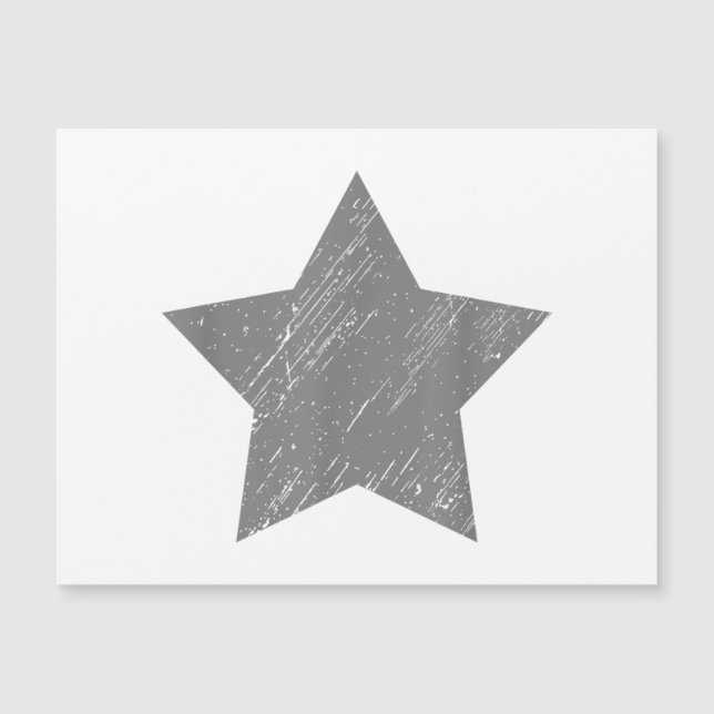 Star Distressed Grey Vintage Star (Front)