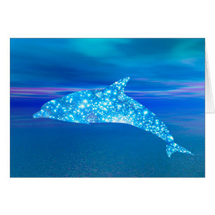 Star Dolphin Birthday Card