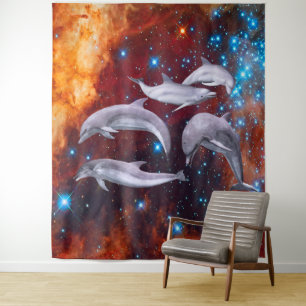 Star Dolphins Tapestry