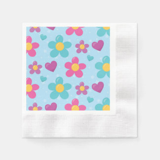 Star-Dusted Blooms Napkin