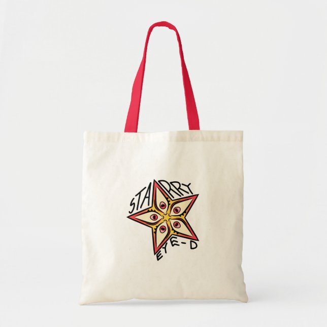 Star Eye Pink Yellow Tote Bag (Front)