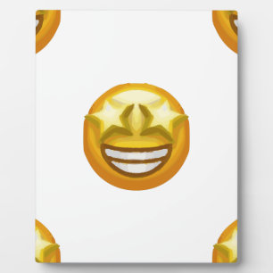 star eyes emoji plaque