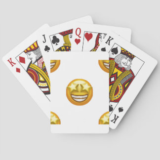star eyes emoji playing cards