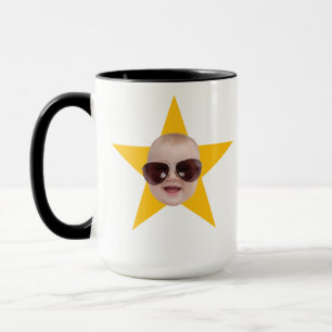 Star face With your face on it personalised gift Mug