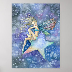 Star Fairy Faery Poster Print by Molly Harrison