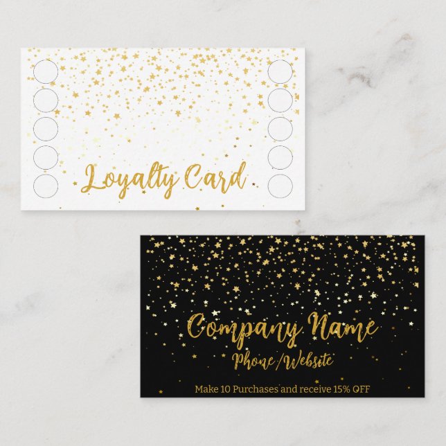 Star Fall Loyalty Card (Front/Back)