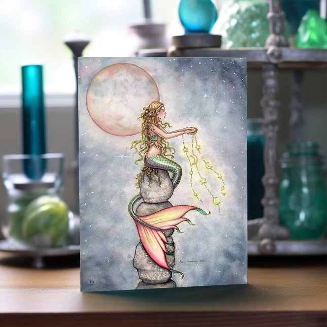 Star Filled Sky Mermaid Greeting Card (Creator Uploaded)