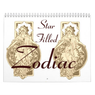 Star Filled Zodiac Calendar