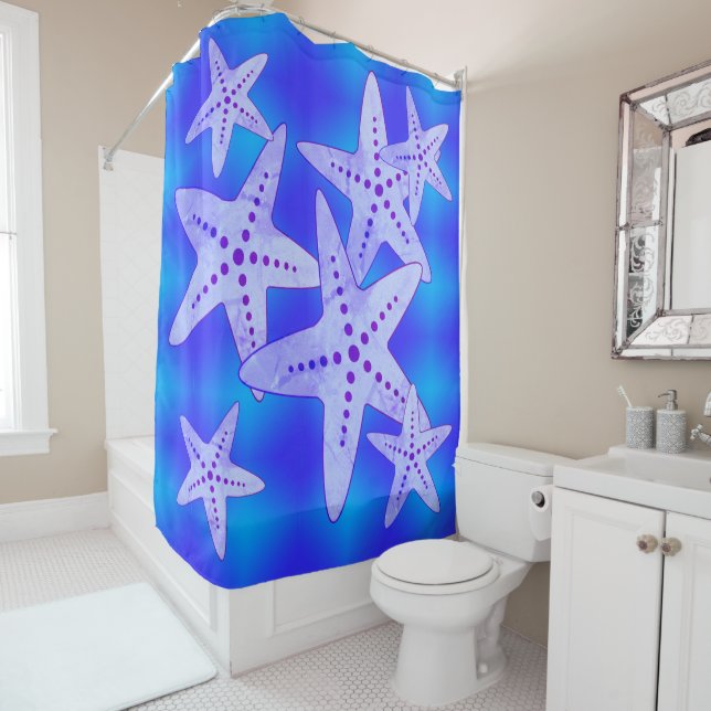 Star Fish  Shower Curtain (In Situ)