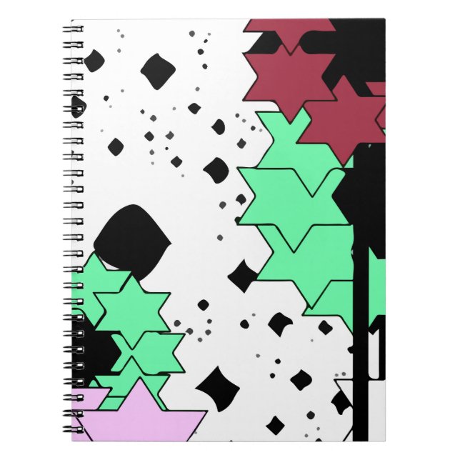 Star flowers spiral notebook (Front)