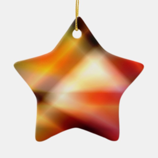 Star for Christmas Tree Ceramic Tree Decoration (Front)