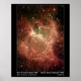Star Formation Region DRS – Spitzer Telescope Poster