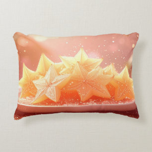 STAR FRUIT - CARAMBOLE - EXOTIC FRUITS DECORATIVE CUSHION