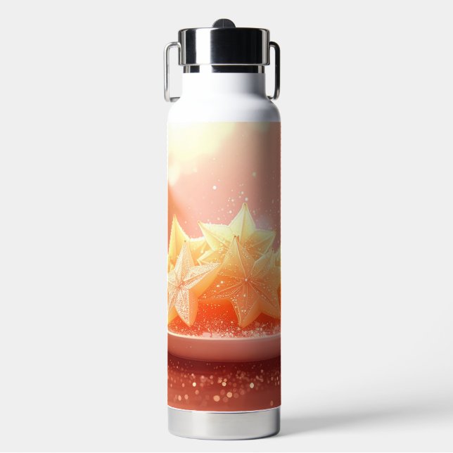 STAR FRUIT - CARAMBOLE - EXOTIC FRUITS WATER BOTTLE (Front)