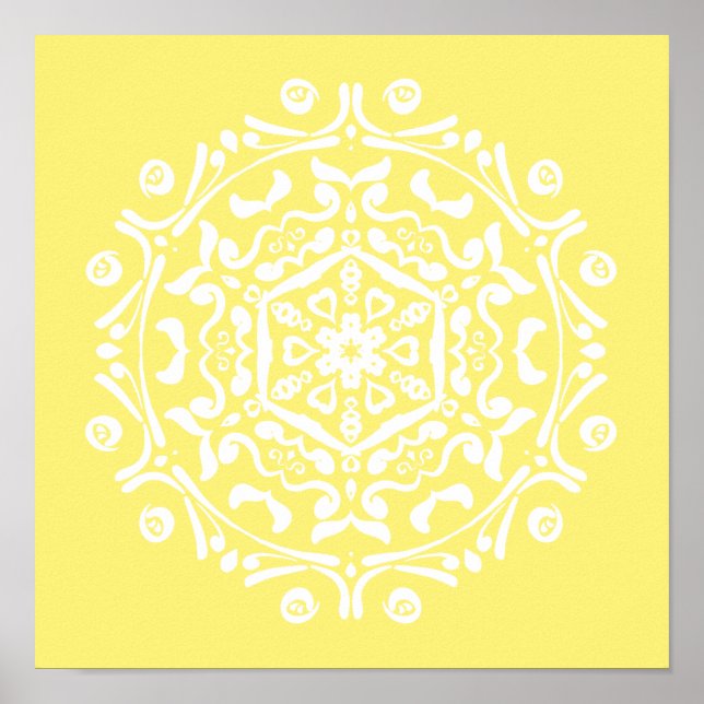 Star Fruit Mandala Poster (Front)