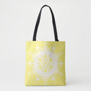 Star Fruit Mandala Tote Bag