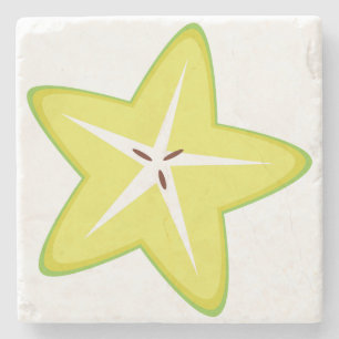 Star Fruit Stone Coaster