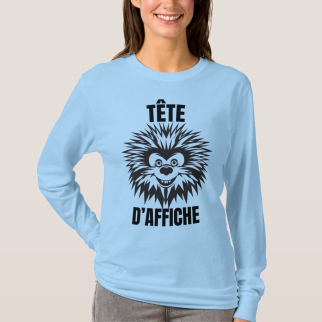 Star - Funny and fluffy hedgehog T-Shirt (Front)
