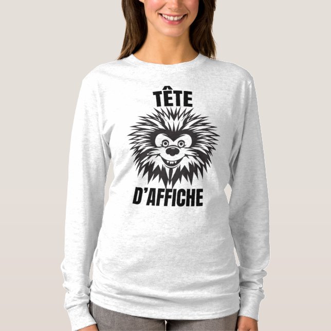 Star - Funny and fluffy hedgehog T-Shirt (Front)