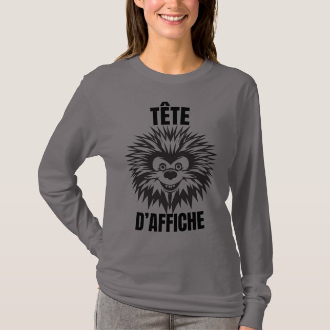 Star - Funny and fluffy hedgehog T-Shirt (Front)
