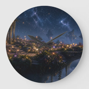 Star Garden Gazebo Gothic Garden Wall Clock
