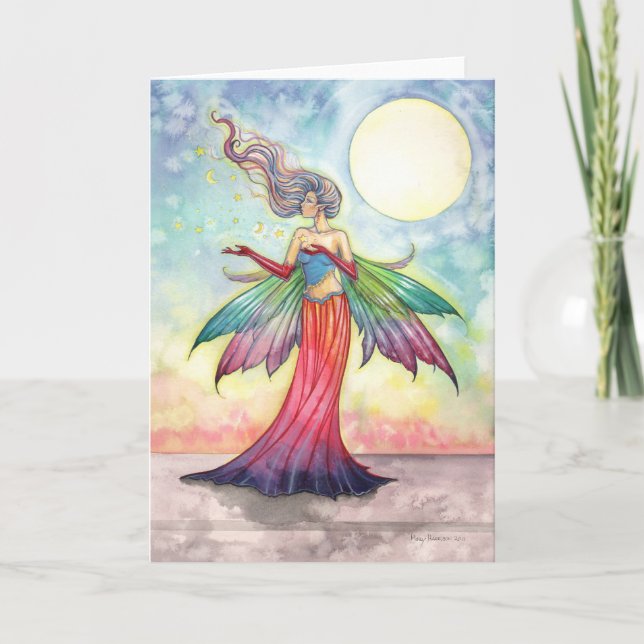 Star Gatherer Fairy Greeting Card (Front)