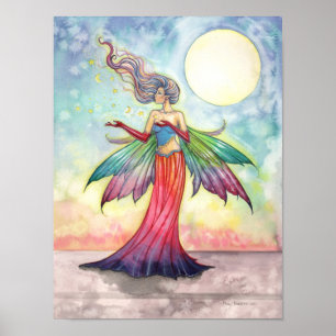 Star Gatherer Fantasy Fairy Poster