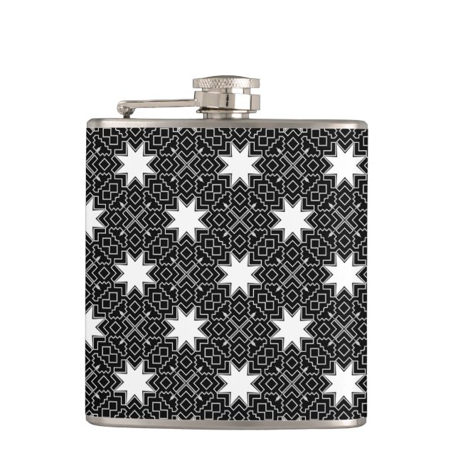 Star Geometric INV Hip Flask (Front)