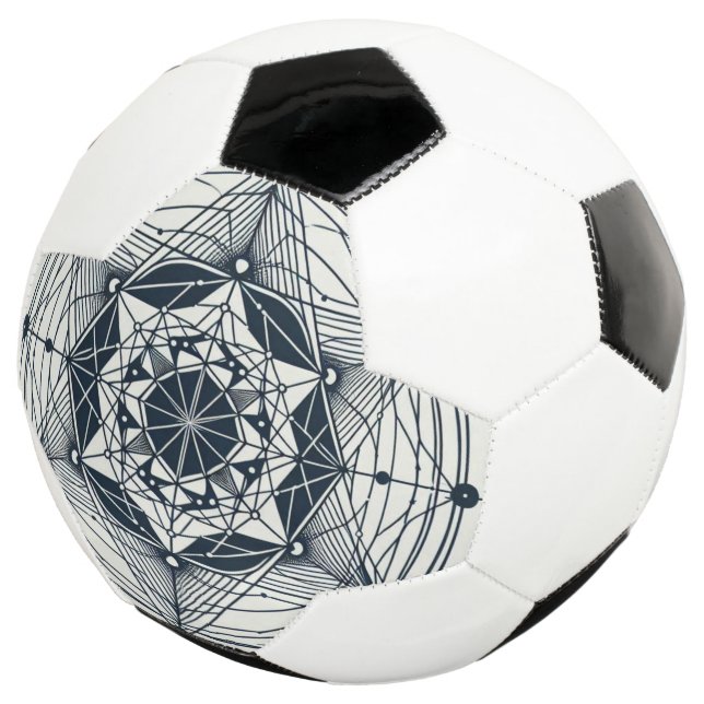 Star Geometry: Midnight Symmetry Soccer Ball (Three Quarter)
