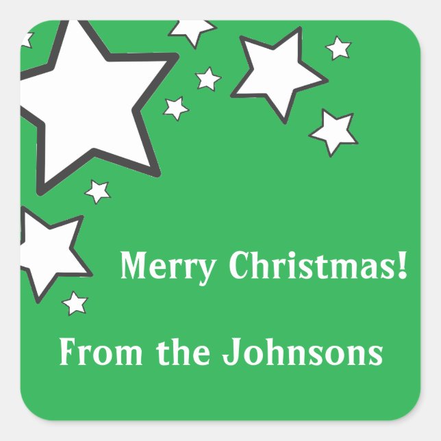 Star Gift Tag Stickers (Front)