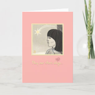 Star Girl Valentine Card
