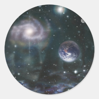Star Goddess Classic Round Sticker