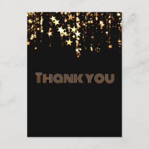 Star Gold thank you postcard
