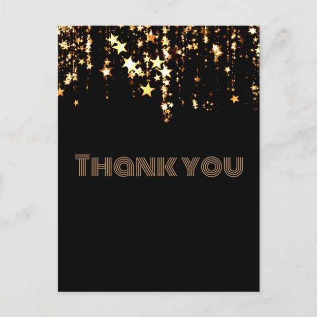 Star Gold thank you postcard (Front)