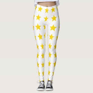Star Gold Yellow Leggings