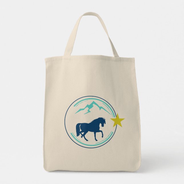 Star hourse tote bag (Back)