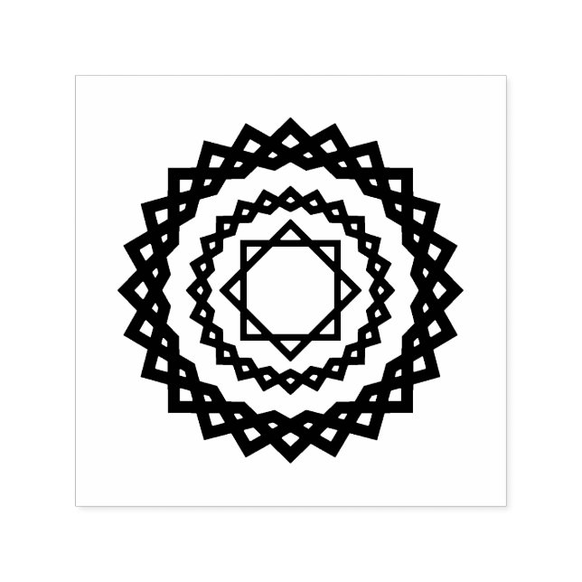 Star illustration self-inking stamp (Design)