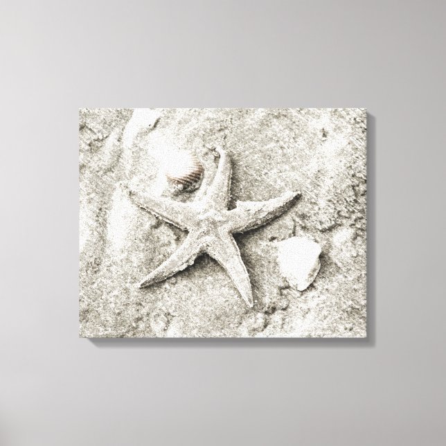 Star in the Sand Canvas Print (Front)