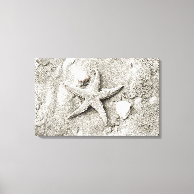 Star in the Sand Canvas Print (Front)
