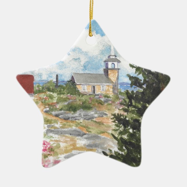 Star Island-Isle of Shoals Star Ornament (Front)
