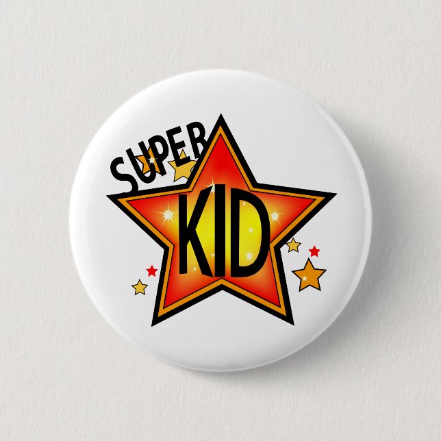 Star Kid Pin Back Button (Front)