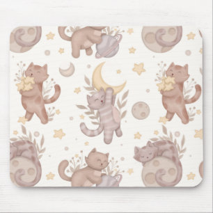 Star Kittens Mouse Pad