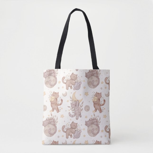 Star Kittens Tote Bag (Front)