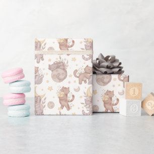 Star Kittens Wrapping Paper